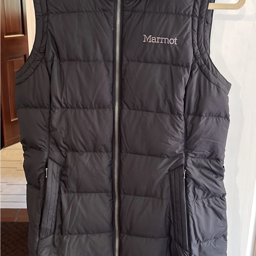 Women’s Marmot Long Vest with hood.